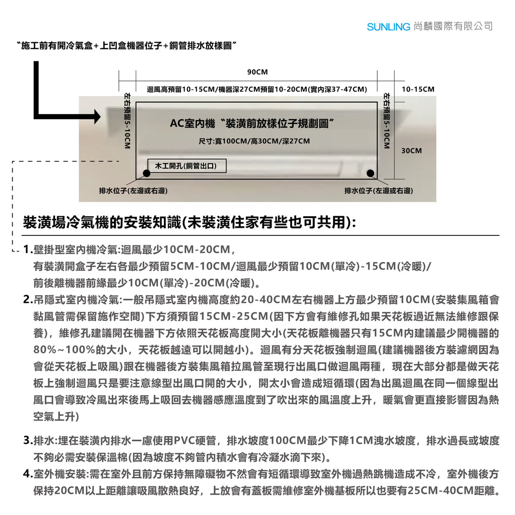 冷氣空調/吊隱式安裝/配合設計師/冷氣移機/清洗/不冷 台北新北 可免費現場勘查 安裝保固+原廠保固
